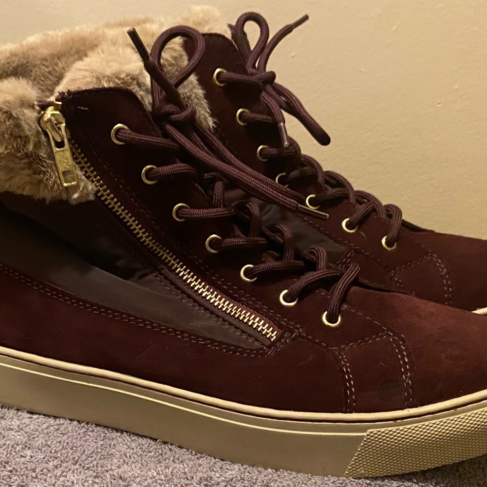 Cougar Suede Faux Fur Ankle Boots